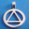 sterling silver christian trinity triangle wedding cake charm