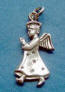 sterling silver praying angel charm