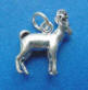 sterling silver 3-d ram charm