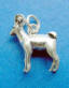 sterling silver 3-d ram charm