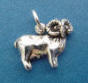 sterling silver ram charm