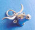 sterling silver ox head charm