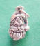 sterling silver small Santa Claus charm