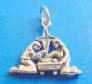 Sterling silver Nativity charm