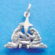 sterling silver nativity scene back of charm