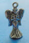 sterling silver 3-D praying angel charm