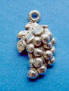 sterling silver grapes charm