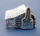 sterling silver 3-d log cabin house charm