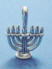 sterling silver menorah charm