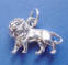 sterling silver lion charm