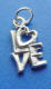 sterling silver love charm