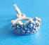 sterling silver tiara crown charm