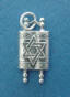 sterling silver scroll torah charm