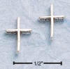 sterling silver cross earrings