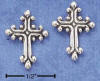 sterling silver cross earrings