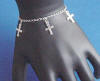 sterling silver cross bracelet