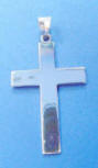 sterling silver large cross necklace