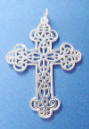 sterling silver filigree cross necklace