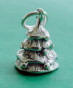 sterling silver 3-d Christmas tree charm