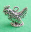 sterling silver rooster charm