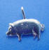 sterling silver pig charm