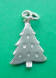 sterling silver christmas tree charm