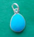 sterling silver blue enamel robin's egg charm