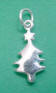 sterling silver christmas tree charm