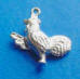 sterling silver rooster charm