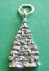 sterling silver christmas tree charm