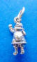 sterling silver small santa charm