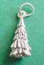 sterling silver christmas tree charm