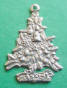 sterling silver christmas tree charm