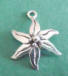 sterling silver poinsettia charm