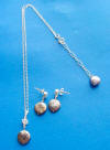 2-piece jewelry set of a single coin pearl necklace and earrings - a beautiful bridesmaid's jewelry set.