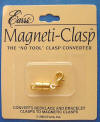 E'arrs gold-plated large barrel-shaped Magneti-Clasp