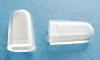 Clear plastic sleeves for non-pierced earring backs.