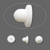 white rubber earnuts