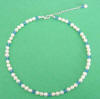 flowergirl pearl and crystal necklace