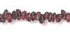 genuine garnet gemstone chips for your hand-crafted sterling silver anklet