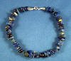 sterling silver lapis anklet