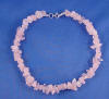 handcrafted sterling silver rose quartz anklet