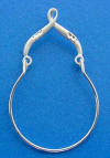 sterling silver wishbone charmholder