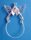 sterling silver angel charm holder