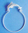 sterling silver dolphin charmholder