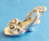 sterling silver high heel shoe charm