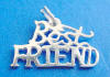 sterling silver best friends charm