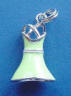 sterling silver lime green enamel sundress charm