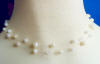double-strand pearl and crystal illusion necklace - great idea for wedding jewelry - for the bride and bridesmaid
