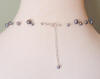 each illusion necklace has a sterling silver clasp and 2" sterling silver chain necklace extender